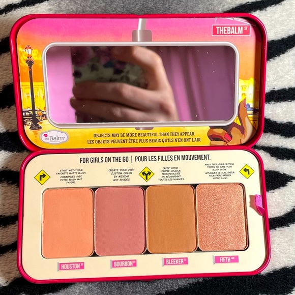 The Balm GRL PWDR Cheeks on the go. Blush, highlighter, bronzer palette.